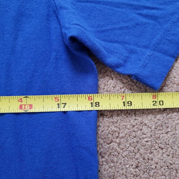 Nike The Gym Is My Happy Place Size Small Mens Royal Blue T-Shirt Smiley Face - Picture 4 of 5